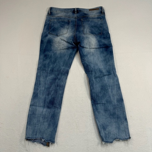 V 1969 Italia Skinny Cropped Jeans Womens Size 26/2 Light Medium Blue Mid Rise - Picture 4 of 14